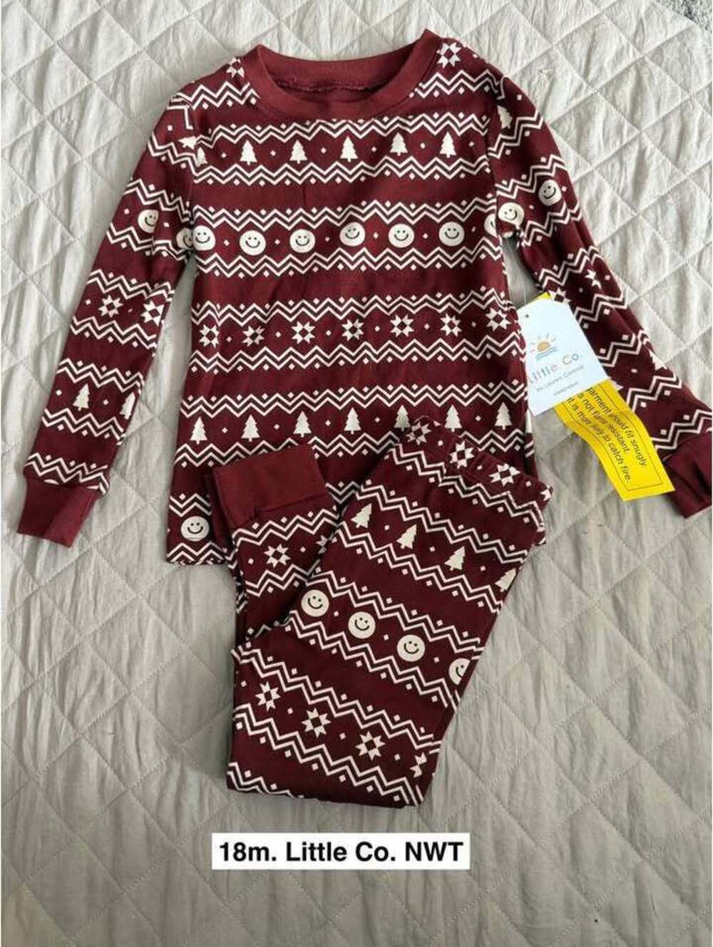 18m. Little Co by Lauren Conrad Holiday Pjs NWT